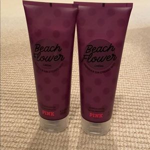 PINK beach flower lotions